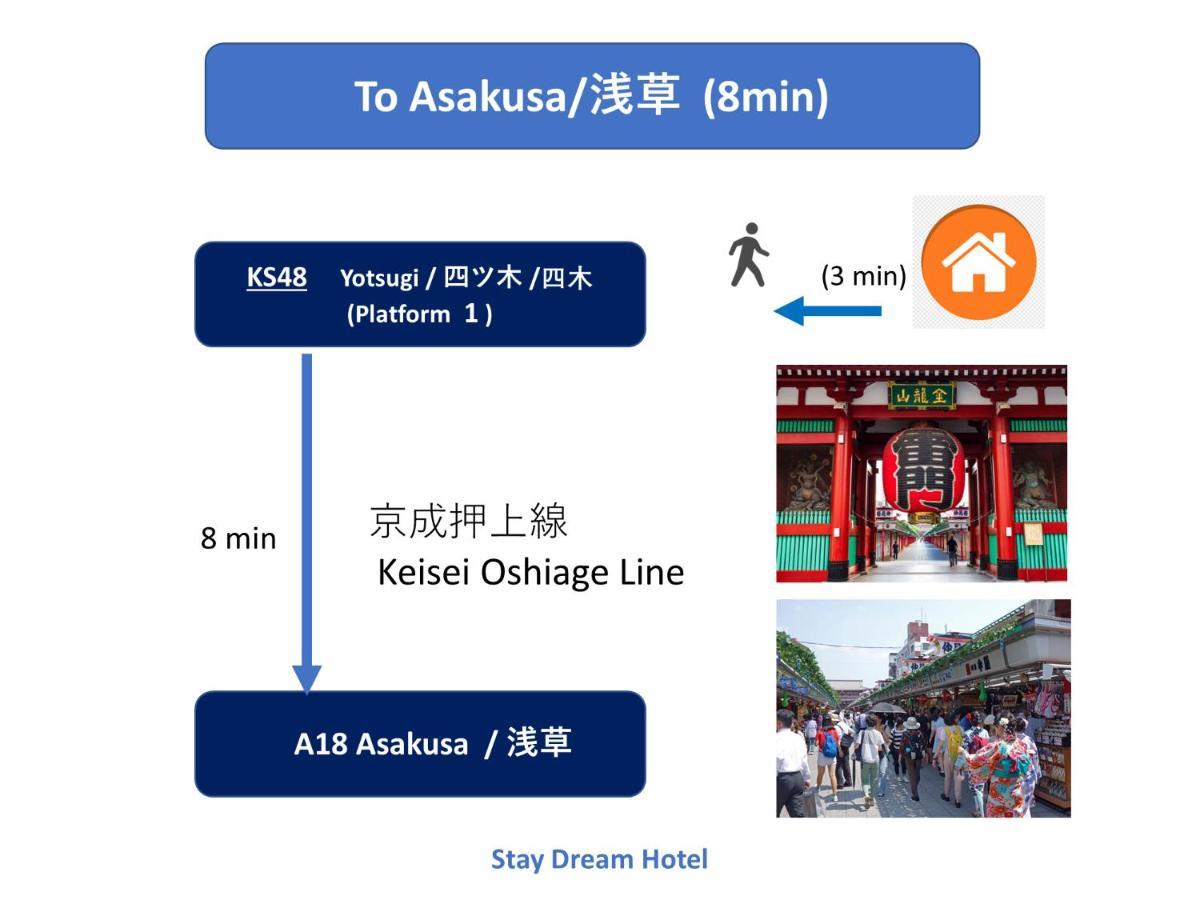 3-min To Station,5br, 1lr Near Asakusa, 95平米5间卧室休息好 Tōkyō